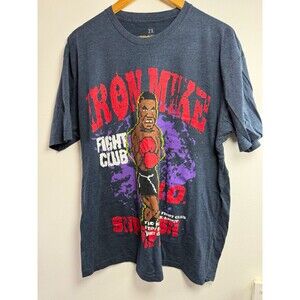 SuperFresh Iron Mike Fight Club T Shirt 2X Mike Tyson Pixel Art Retro Boxing
